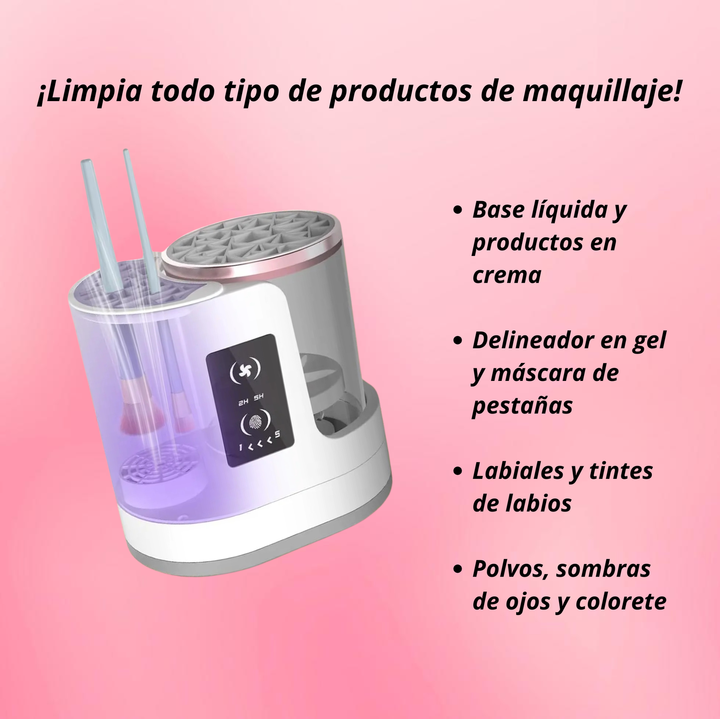 Limpiador de brochas 3 en 1